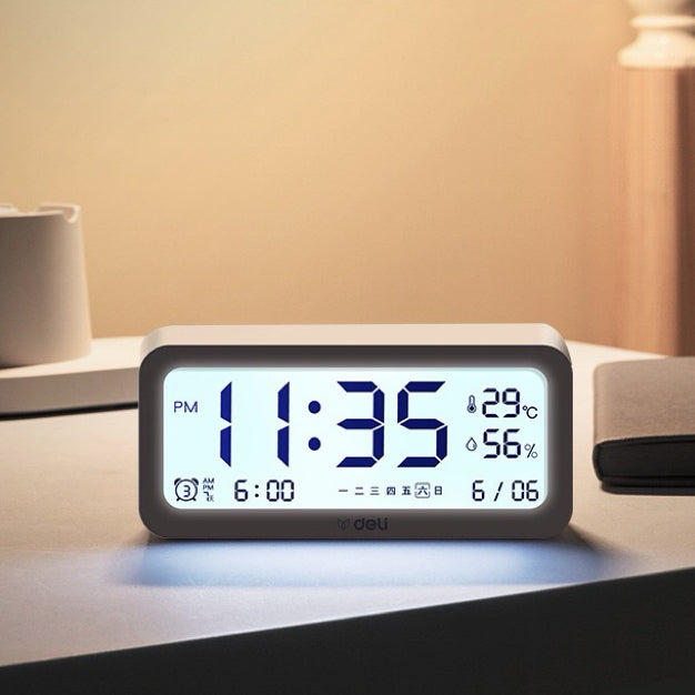 Intelligent electronic alarm clock, student alarm clock, ins bedside high aesthetic clock, multifunctional night light and silent bedroom